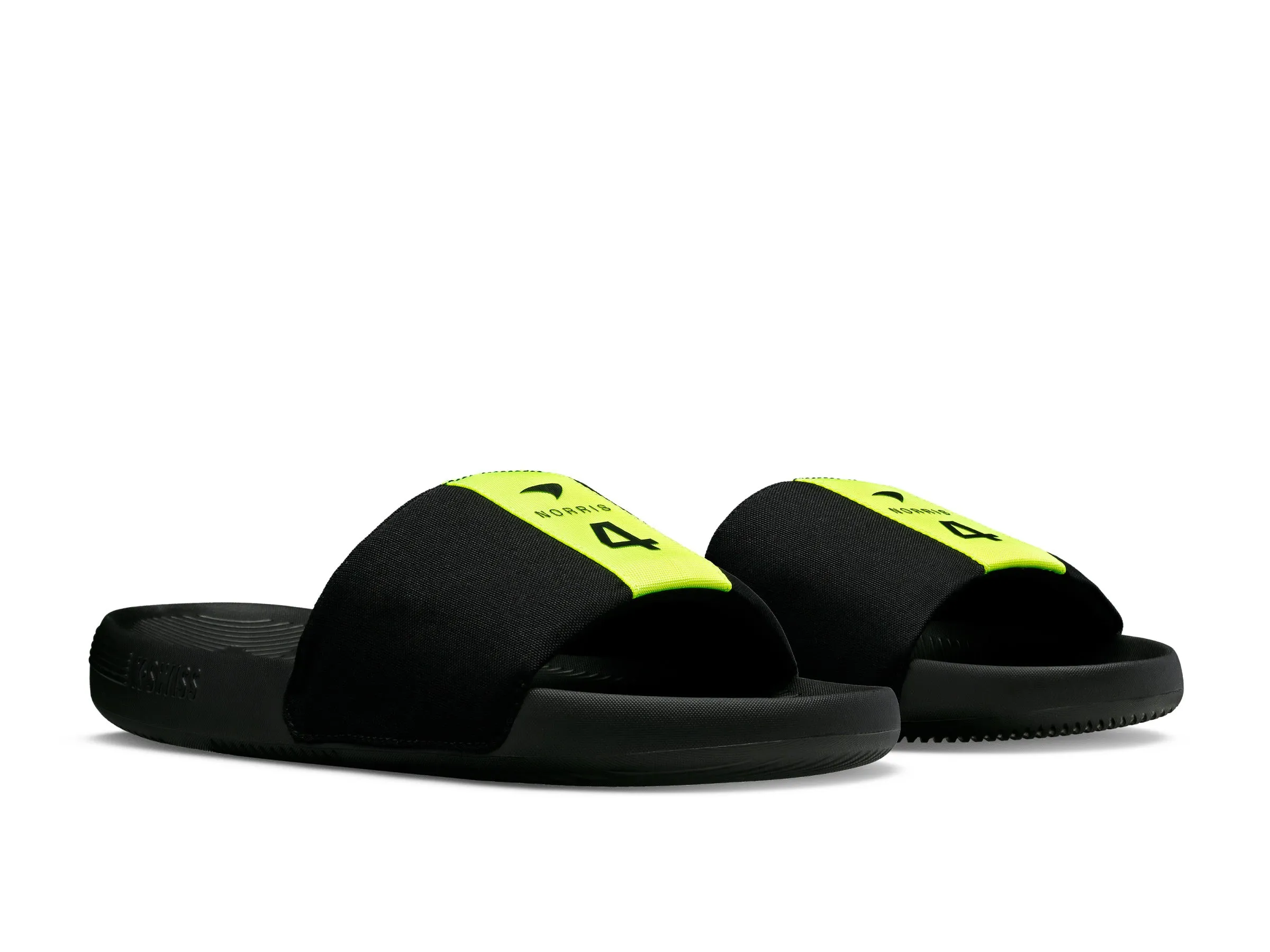 98951-071-M | SLIDE SANDAL LINEAR X MCLAREN | BLACK/SAFETY YELLOW
