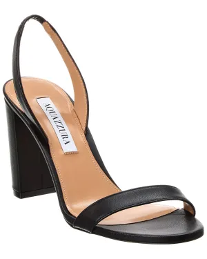 Aquazzura So Nude Block 85 Leather Slingback Sandal