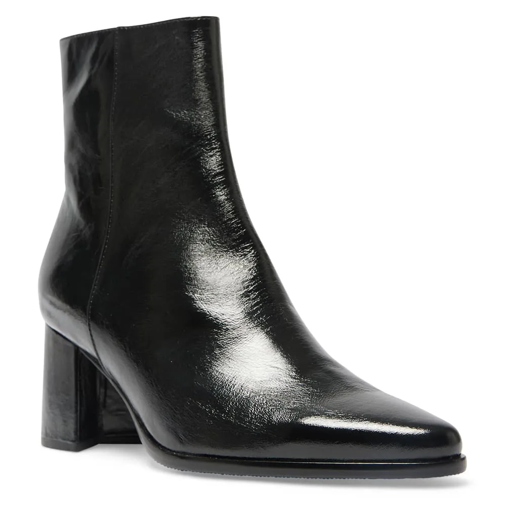 Avenue Boot in Black Crush Patent