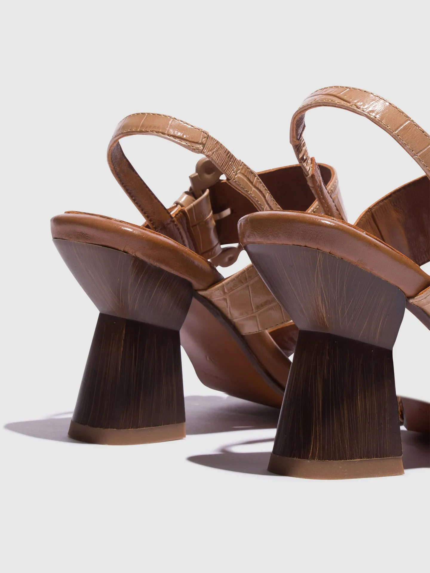 Beige Appliqus Sandals