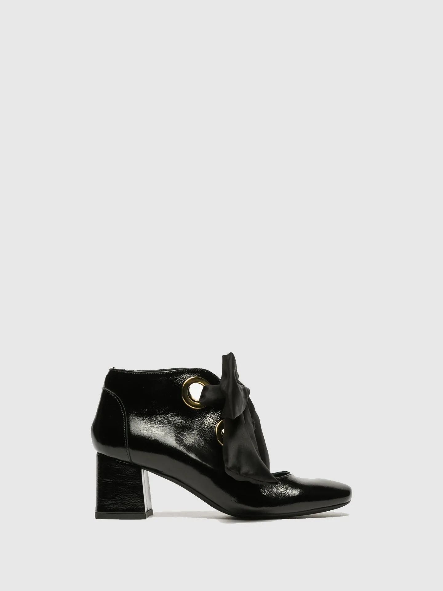 Black Lace-up Ankle Boots