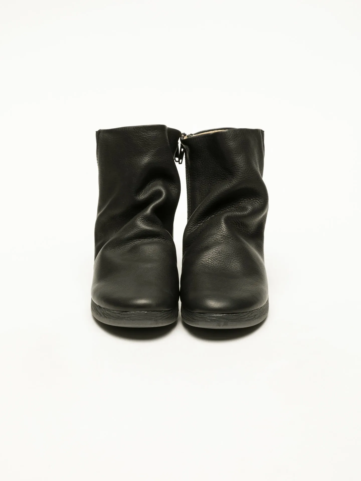 Black Wedge Ankle Boots