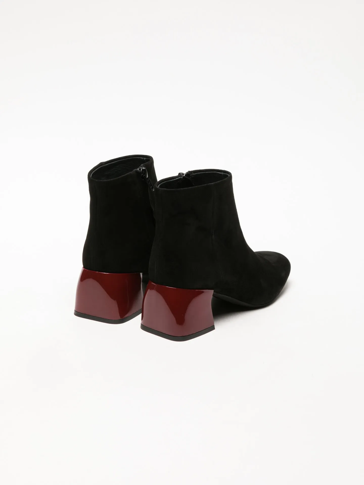 Black Zip Up Ankle Boots