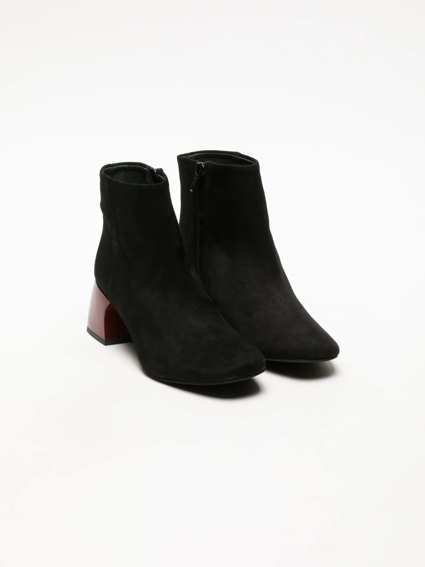 Black Zip Up Ankle Boots