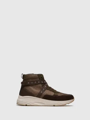 Brown Zip Up Ankle Boots