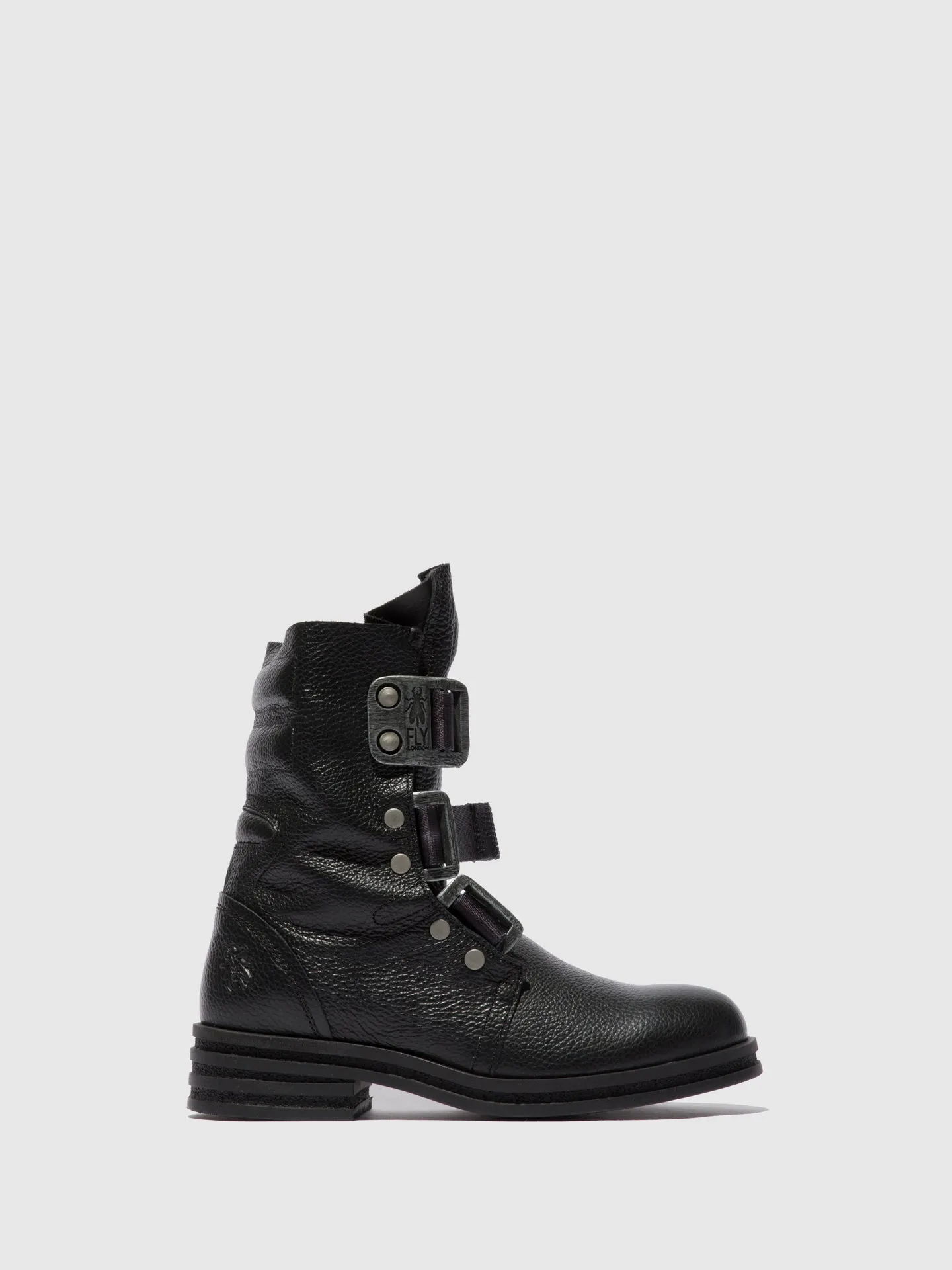 Buckle Ankle Boots KIFF682FLY RIO BLACK