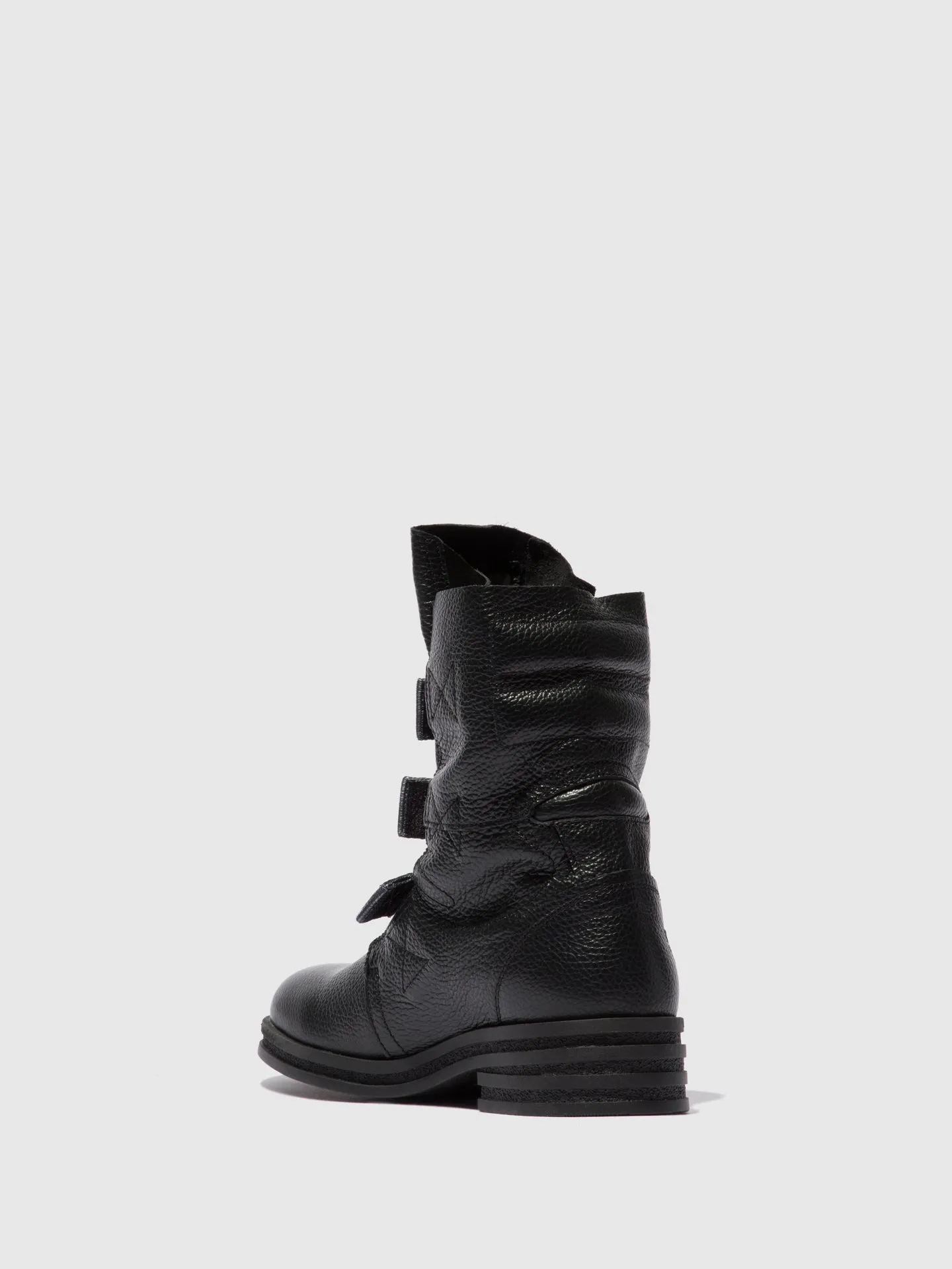 Buckle Ankle Boots KIFF682FLY RIO BLACK