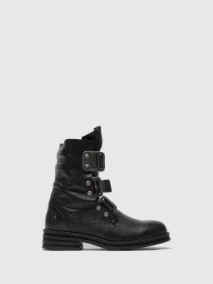 Buckle Ankle Boots KIFF682FLY RIO BLACK