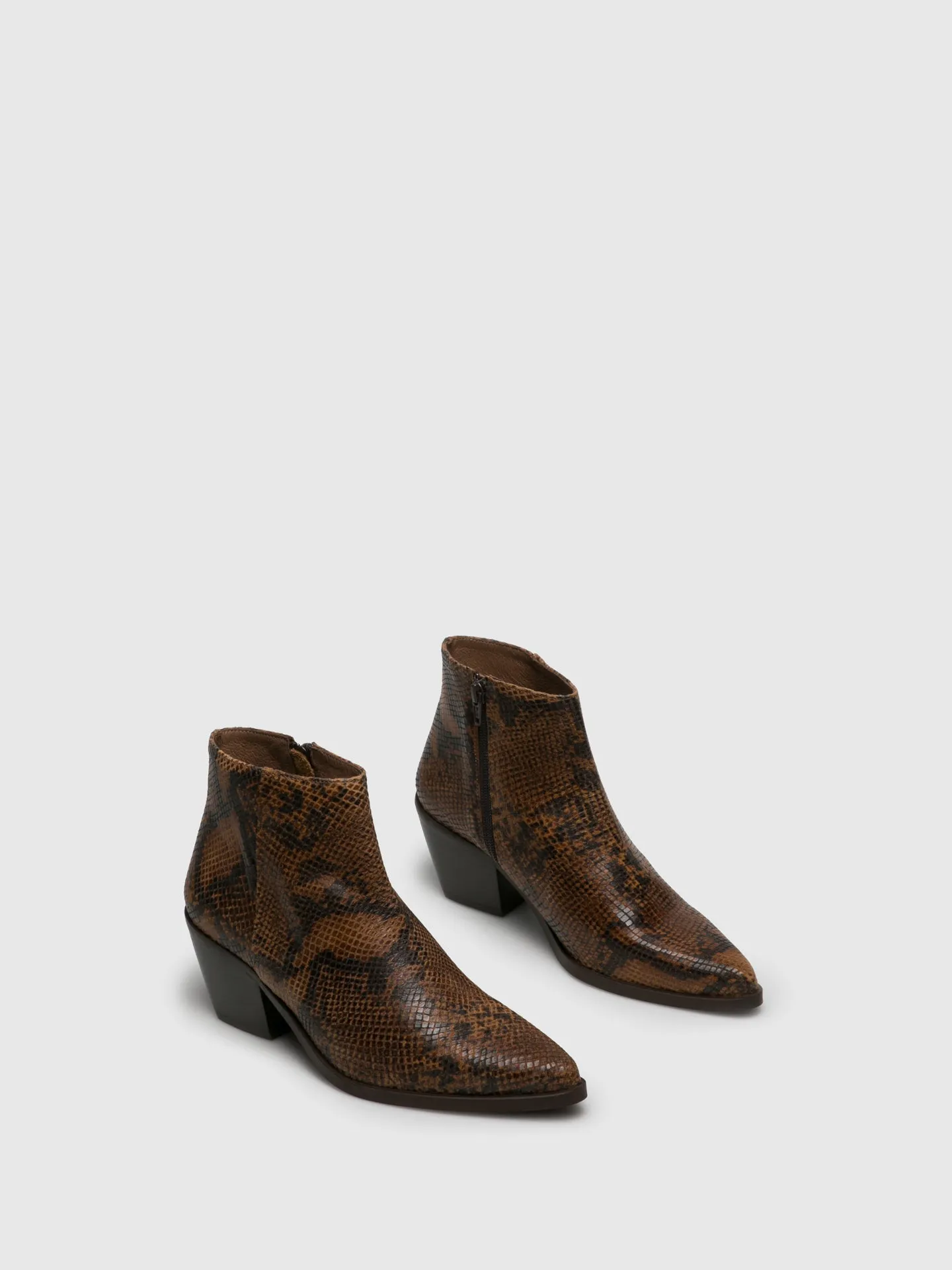 Camel Cowboy Ankle Boots