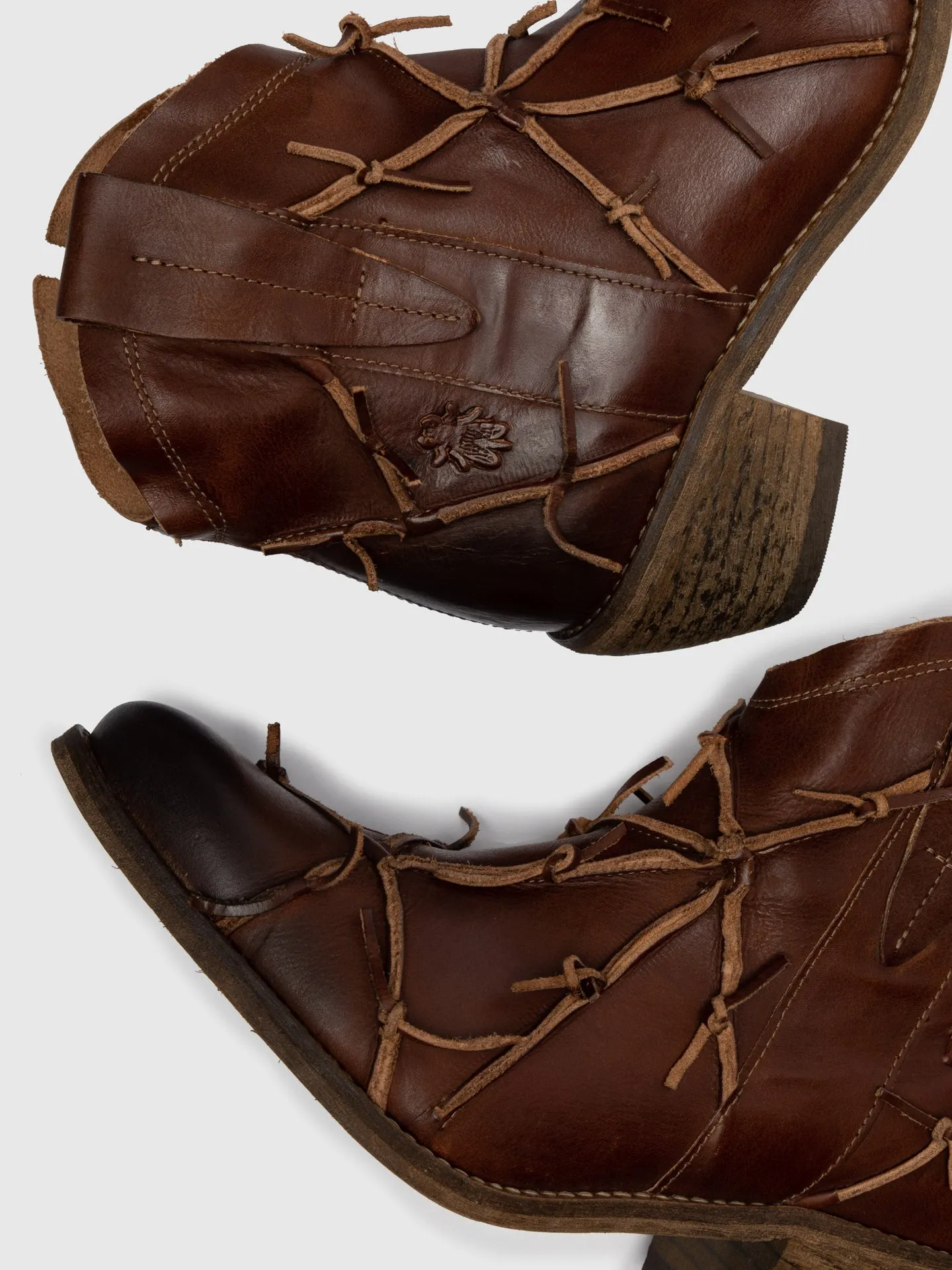 Chocolate Zip Up Ankle Boots