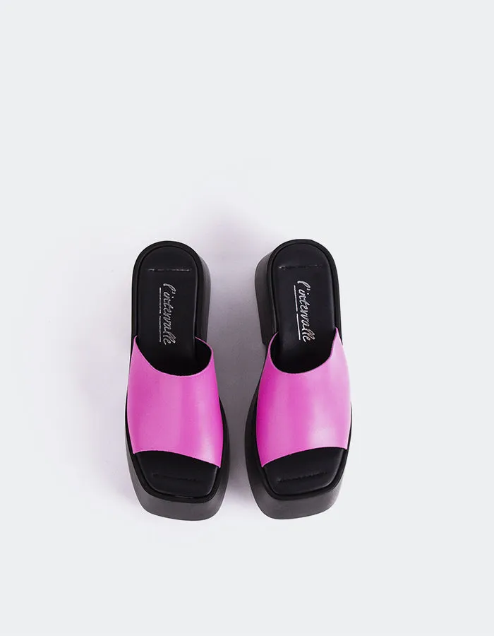 Fidle Fucshia Leather