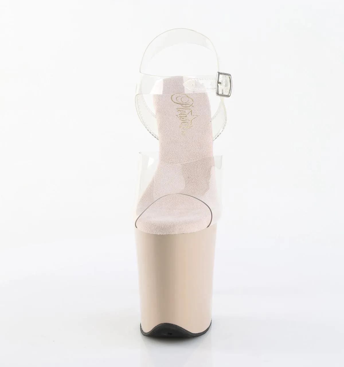 FLAMINGO-808 Platform Shoes Clear/Nude