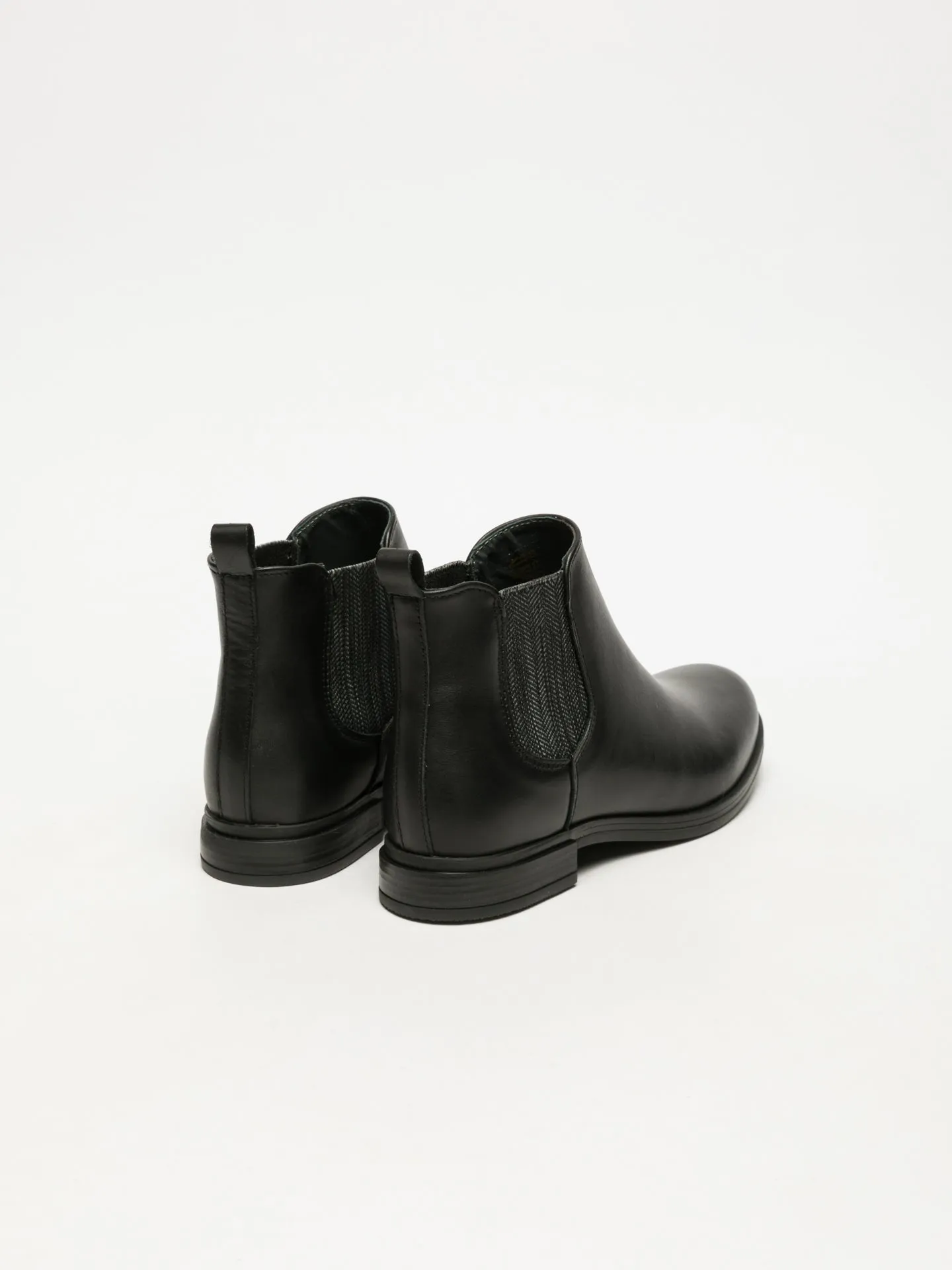 Gloss Black Chelsea Ankle Boots