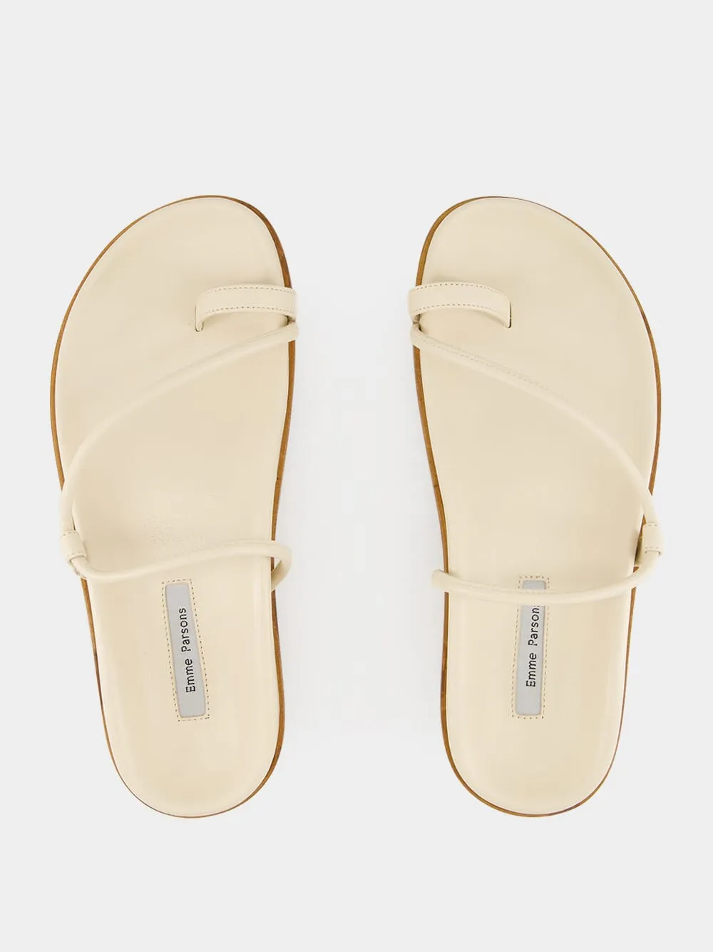 Ivory Nappa Bari Sandals