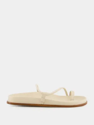 Ivory Nappa Bari Sandals