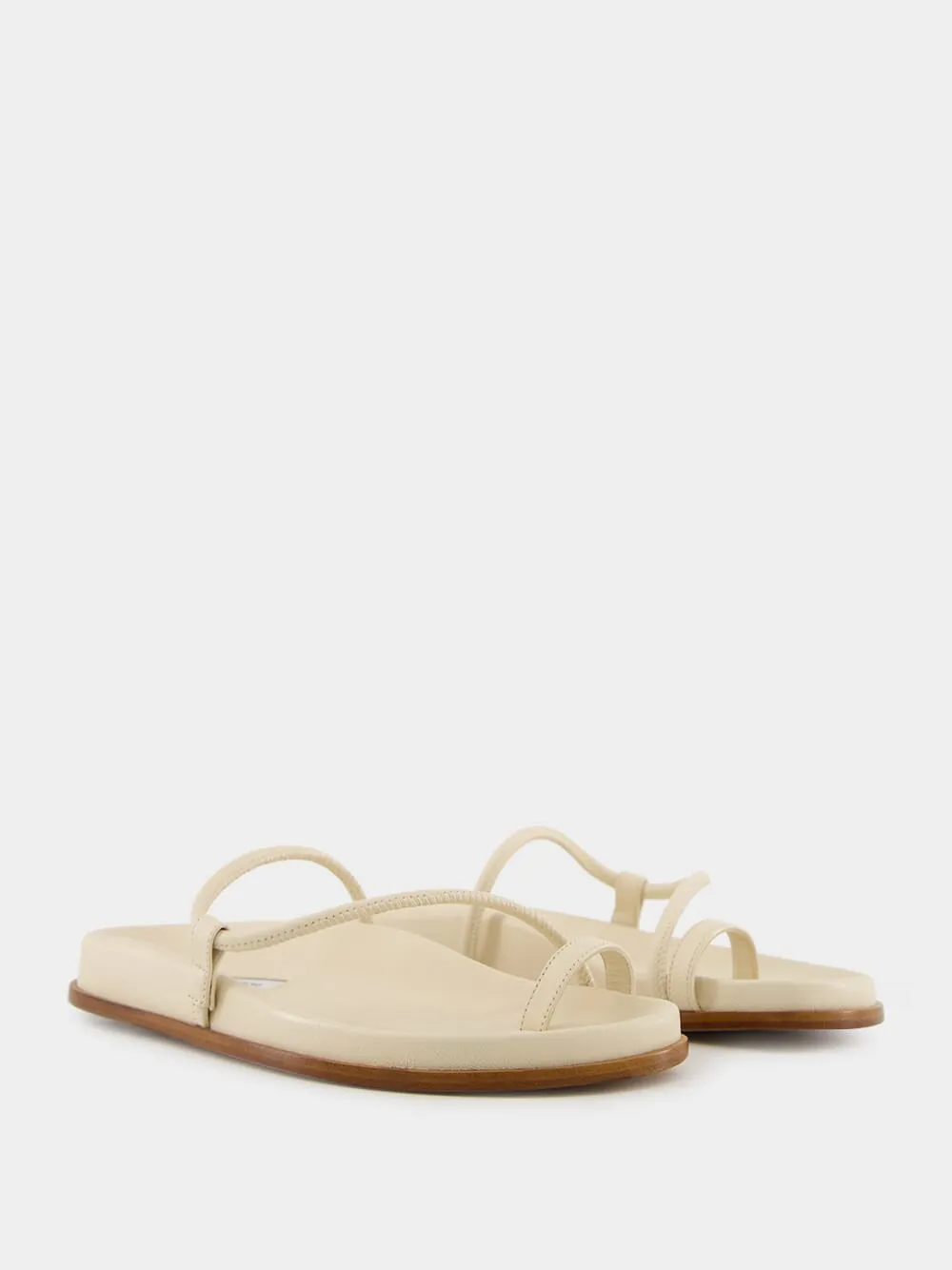 Ivory Nappa Bari Sandals