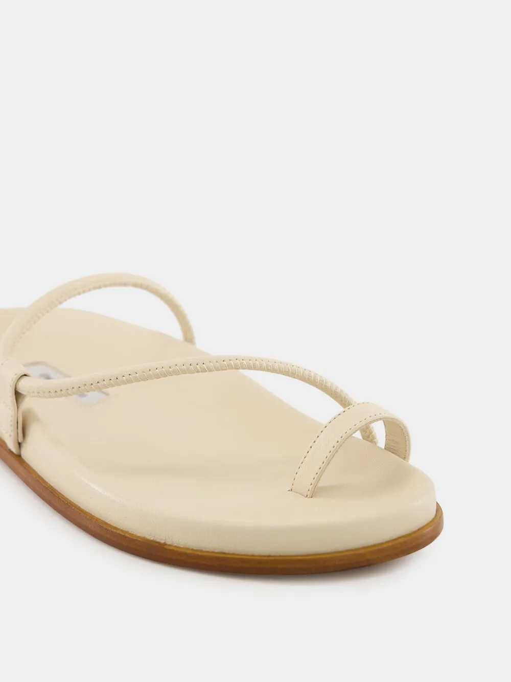 Ivory Nappa Bari Sandals