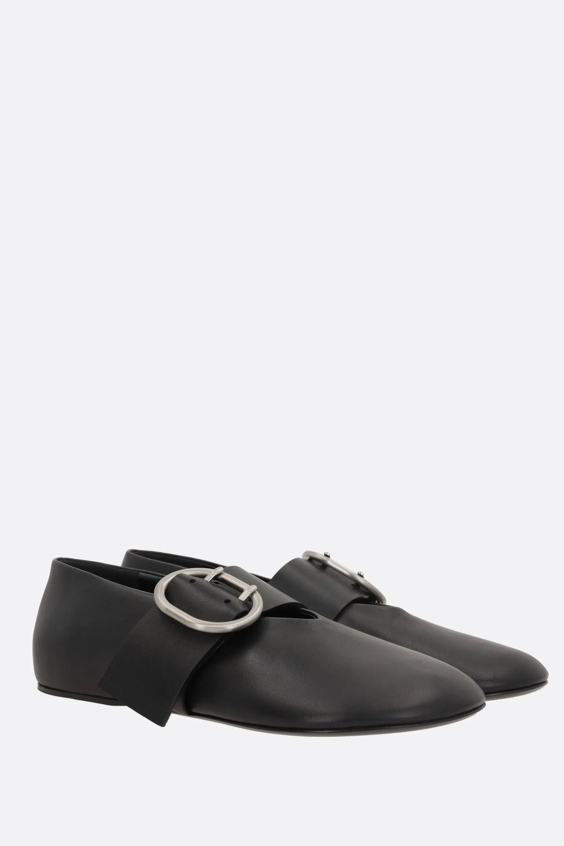 nappa ballerinas with Cannolo buckle