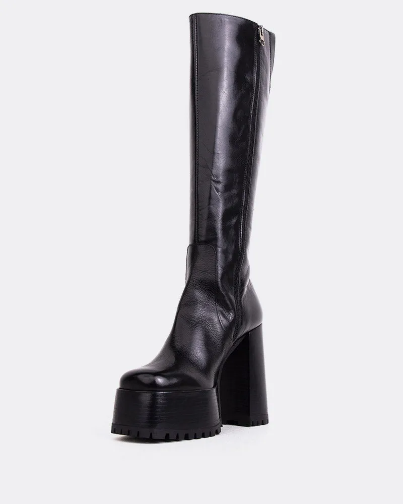 Saylor Black Leather