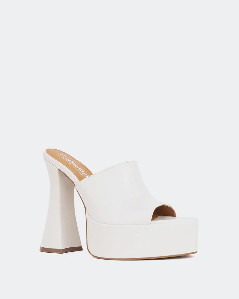 Shore Off White Leather/Cuir Blanc Cass