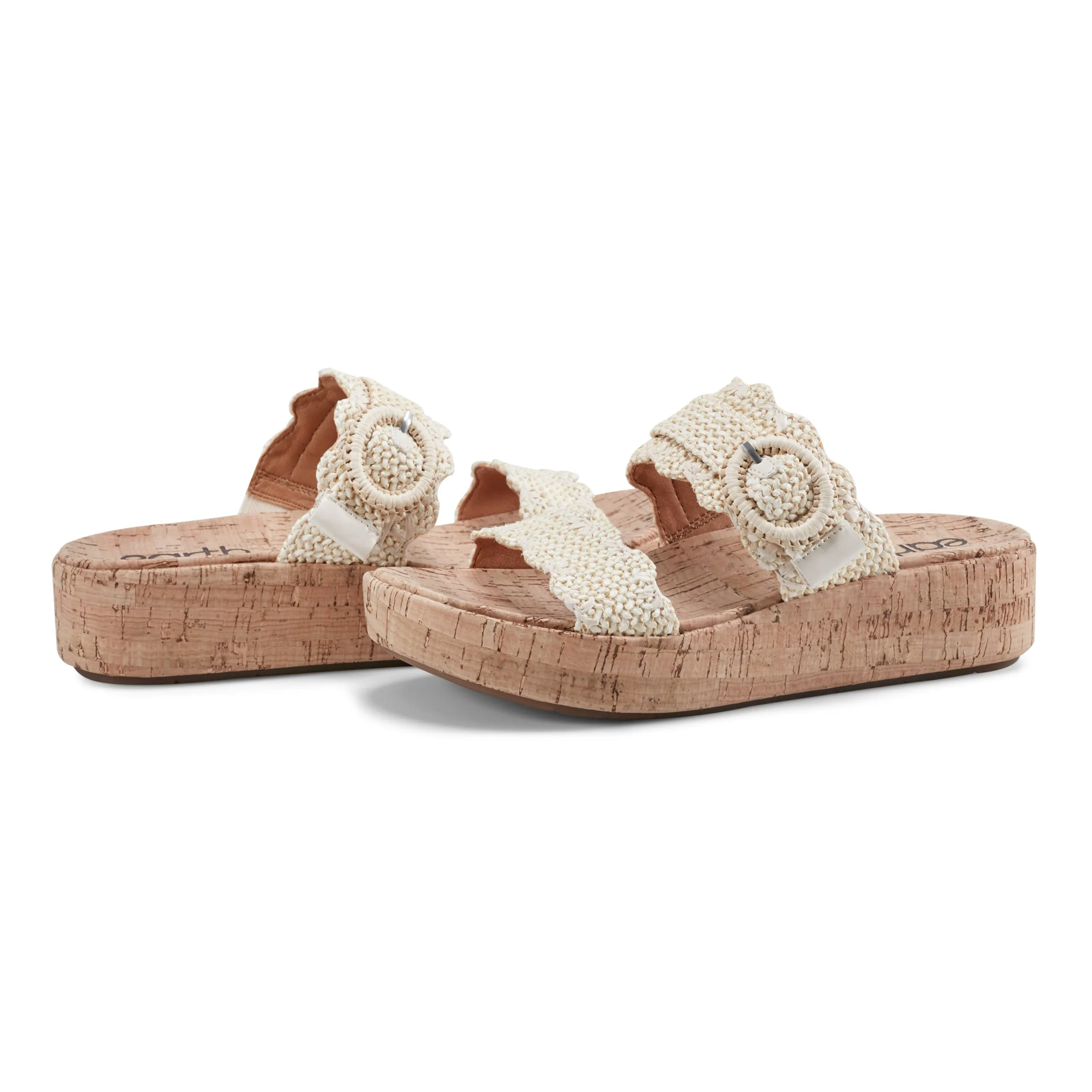 Subtle Slip-on Casual Platform Wedge Sandals