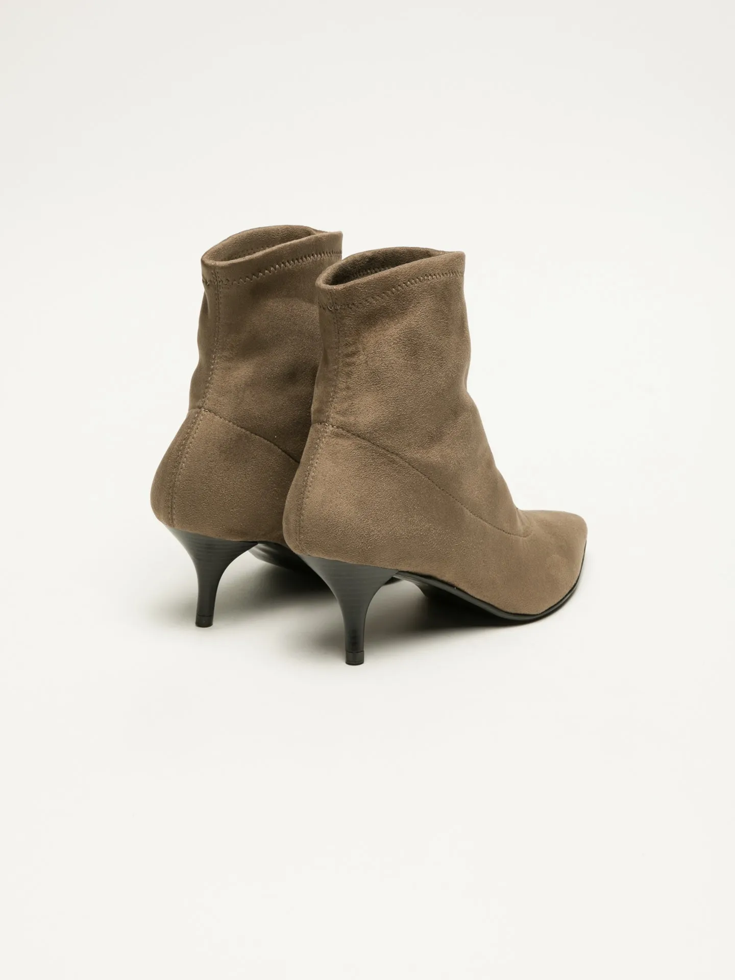 Tan Sock Ankle Boots