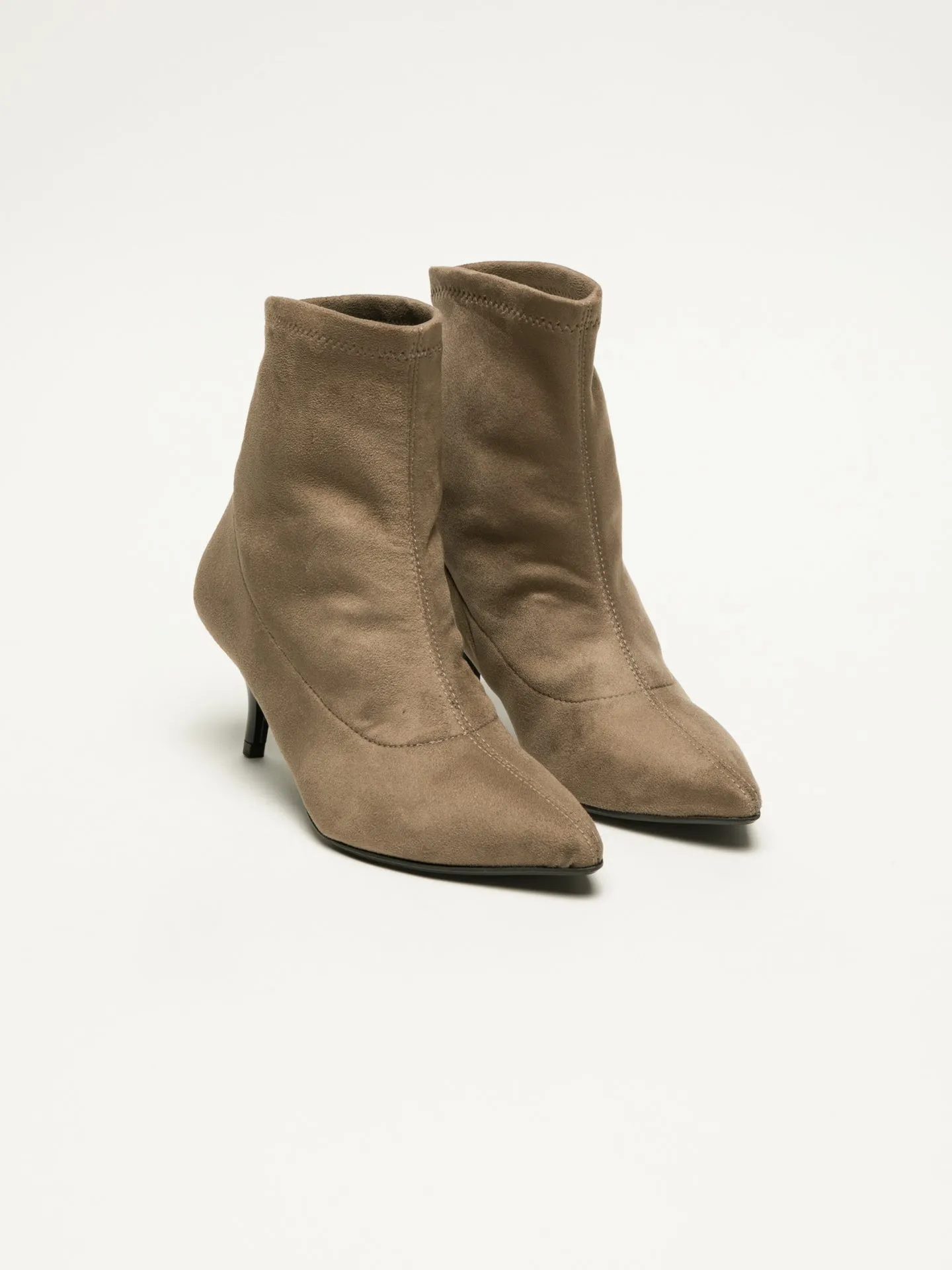 Tan Sock Ankle Boots