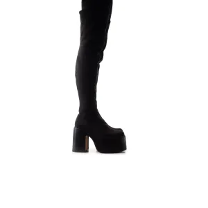 Trigger Black Suede Stretch
