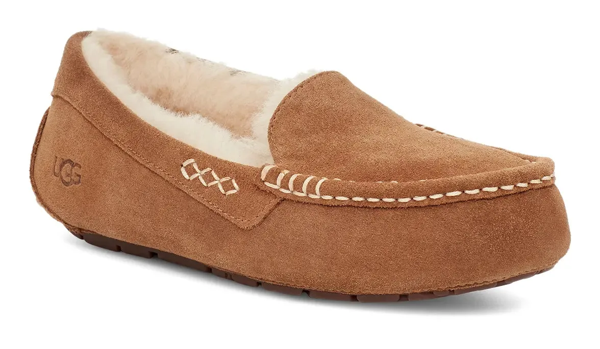 Women's UGG Ansley  Classic Suede Moccasin with Wool Lining