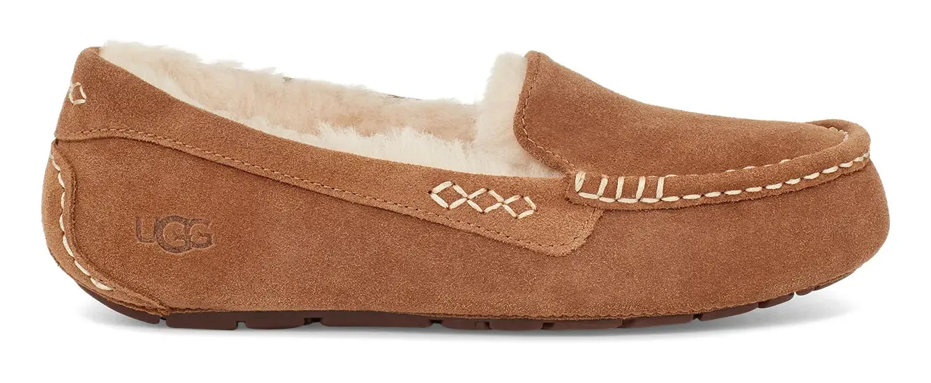 Women's UGG Ansley  Classic Suede Moccasin with Wool Lining