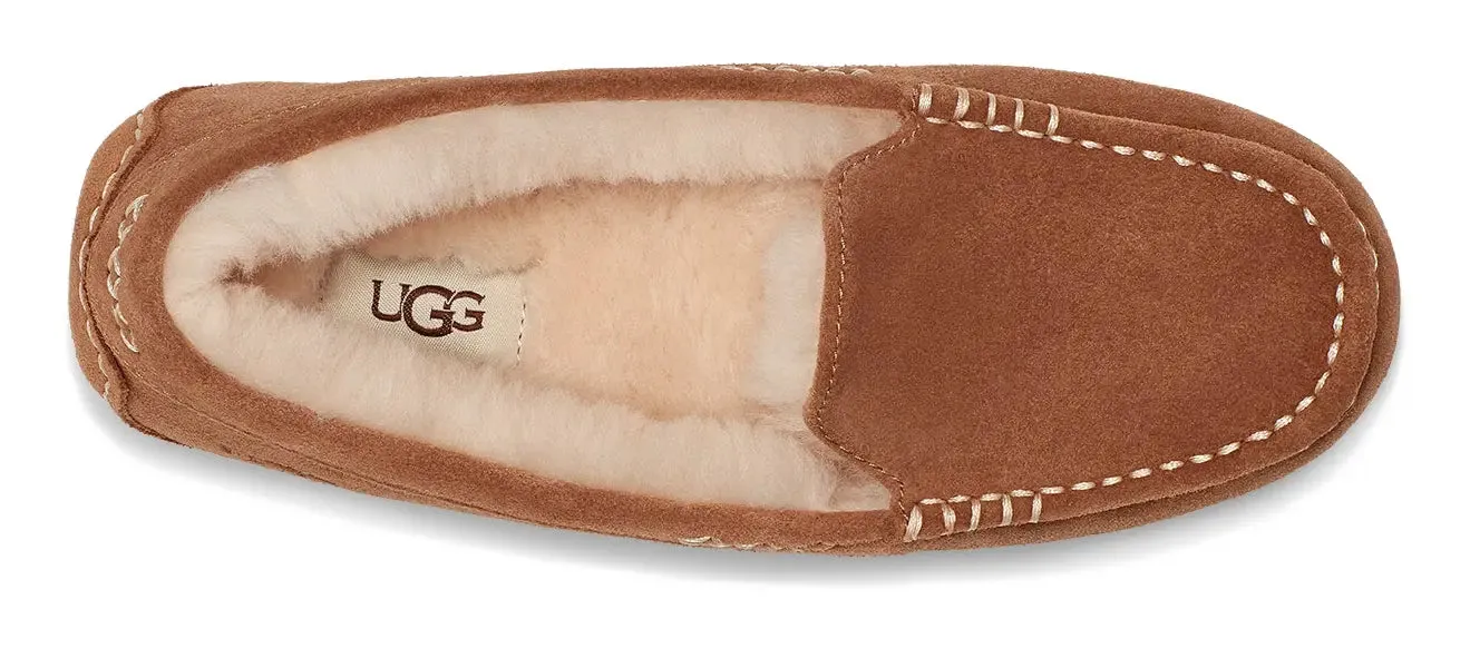 Women's UGG Ansley  Classic Suede Moccasin with Wool Lining