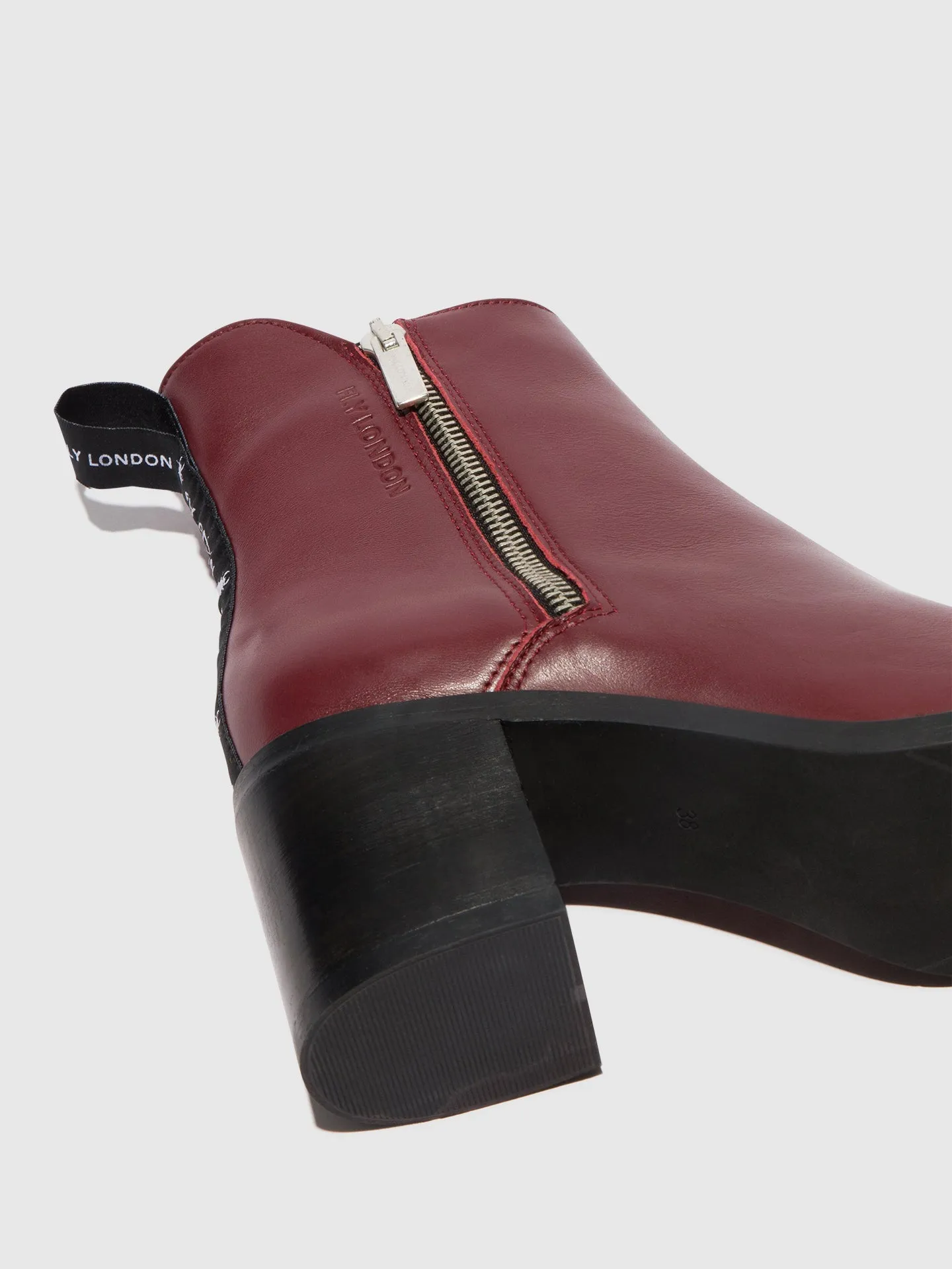 Zip Up Ankle Boots ADER912FLY WINE