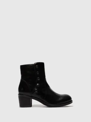 Zip Up Ankle Boots ZELK647FLY COLUMBIA BLACK