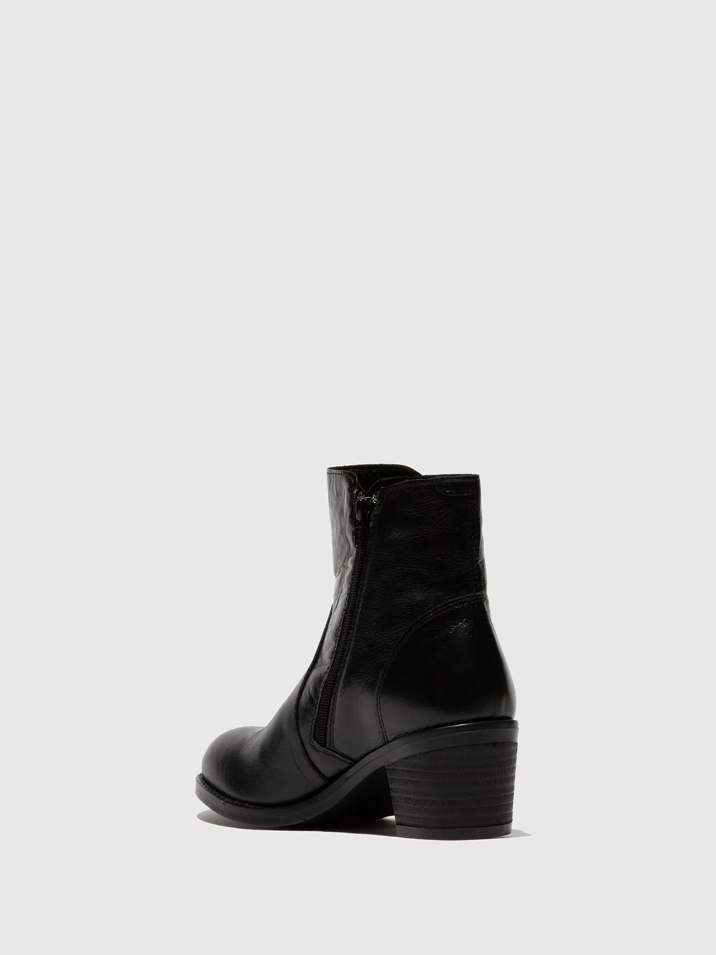 Zip Up Ankle Boots ZELK647FLY COLUMBIA BLACK