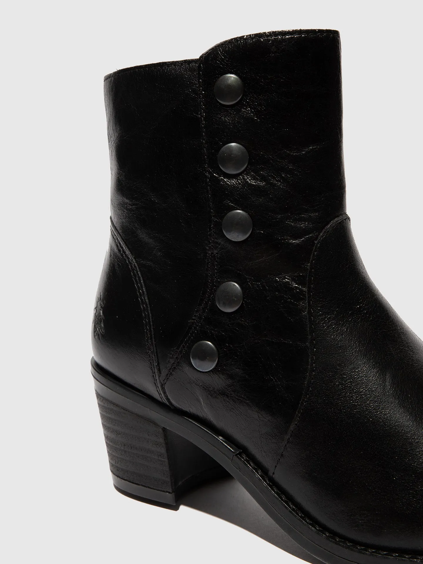 Zip Up Ankle Boots ZELK647FLY COLUMBIA BLACK